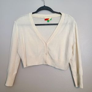 Modcloth Fervor Retro Pinup Vintage Inspired Cropped Button Up Cardigan XL